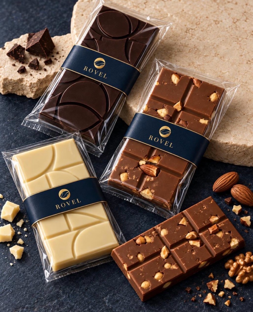 Contenido de producto de Rovel Chocolatería: tabletas